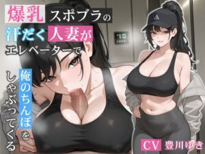 [RJ01484155][巨乳大好き屋] 爆乳スポブラの汗だく人妻がエレベーターで俺のちんぽをしゃぶってくる【誘惑/不倫/背徳】