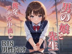 [RJ01495022][男の娘堕ちしよっ?] 【男の娘×先生】放課後に学校の屋上で2度目のえっち...//生徒にスカート履かせてなにするつもり?笑【シチュボ/アナル中出し/男性向け】