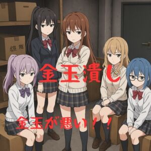 [RJ01502638][かすみ部屋] 女子ばっかりの学校で悪者にされ金玉に制裁が与えられる日々が始まった