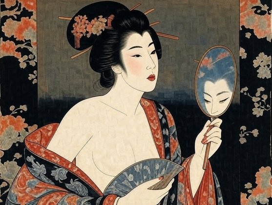 春画の天才 ～ ぼぼに魅せられた男のものがたり おまんこ図鑑 ～ 其ノ参 左右対称究極上開 桔梗の巻