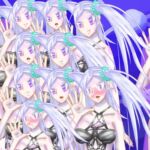 立ち絵素材29全裸差分つき表情差分20種モノキニ水着の女性