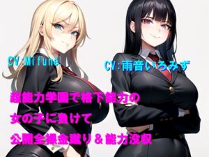 [RJ01517010][Cluster M] 超能力学園で格下能力の女の子に負けて公開全裸金蹴り&能力没収