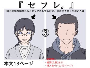 [RJ01503108][たこわさ] 【繁体中文版】『セフレ。』-3話