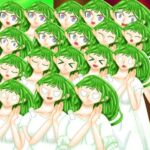 立ち絵素材36表情差分20種全裸衣装差分6つき白ドレス緑髪の女の子 立ち絵素材36表情差分20種全裸衣装差分6つき白ドレス緑髪の女の子