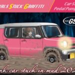 Pink car stuck in mud 2026 Pink car stuck in mud 2026