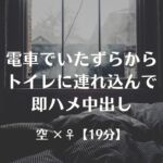 電車でいたずらからトイレに連れ込んで即ハメ中出し 電車でいたずらからトイレに連れ込んで即ハメ中出し