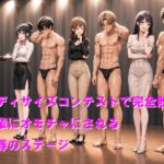 ボディサイズコンテストで完全敗北 後輩にオモチャにされる屈辱のステージ ボディサイズコンテストで完全敗北 後輩にオモチャにされる屈辱のステージ