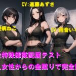 女性特殊部隊配属テスト 新人女性からの金蹴りで完全敗北 女性特殊部隊配属テスト 新人女性からの金蹴りで完全敗北