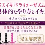 メスイキ・ドライオーガズム 具体的なやり方とイキ方体系立ててまとめました エ○マグラを使って具体的に気持ちよくなる方法、用意する物、手順をまとめた完全解説書 メスイキ・ドライオーガズム 具体的なやり方とイキ方体系立ててまとめました エ○マグラを使って具体的に気持ちよくなる方法、用意する物、手順をまとめた完全解説書