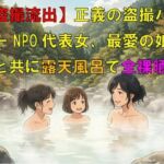 【盗撮流出】正義の盗撮ハンターNPO代表女、最愛の娘二人と共に露天風呂で全裸晒し 【盗撮流出】正義の盗撮ハンターNPO代表女、最愛の娘二人と共に露天風呂で全裸晒し