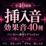 【成人向け効果音40種】挿入音効果音 ~濃厚パンパン&ずちゅずちゅ挿入音集~ 【成人向け効果音40種】挿入音効果音 ~濃厚パンパン&ずちゅずちゅ挿入音集~