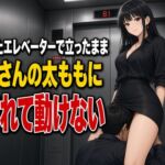 止まったエレベーターで太ももに犯される下僕 止まったエレベーターで太ももに犯される下僕