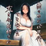 雨の日にバス停で出会った大きなお姉さん 雨の日にバス停で出会った大きなお姉さん
