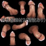 男性器素材2(精液あり) 男性器素材2(精液あり)