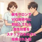 脱毛サロンでVIO施術中に勃起してたら、真性包茎をスタッフの女の子に指摘された話 脱毛サロンでVIO施術中に勃起してたら、真性包茎をスタッフの女の子に指摘された話