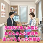 皮膚科で美人女医におちんちんに軟膏を塗ってもらった体験談 皮膚科で美人女医におちんちんに軟膏を塗ってもらった体験談